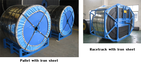 Pallet with iron sheet, Racetrack with iron sheet